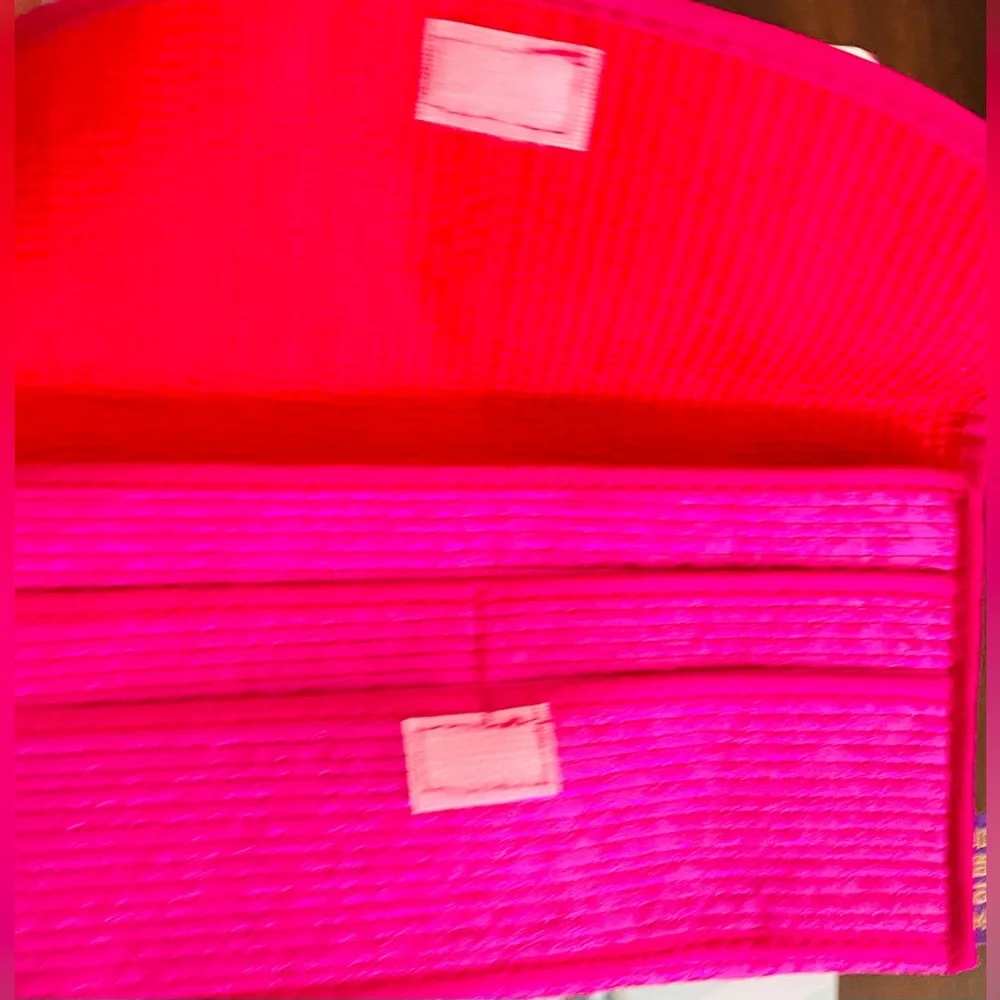 South Korea Striped Clutch. Never been used